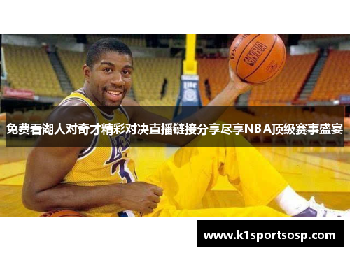 免费看湖人对奇才精彩对决直播链接分享尽享NBA顶级赛事盛宴